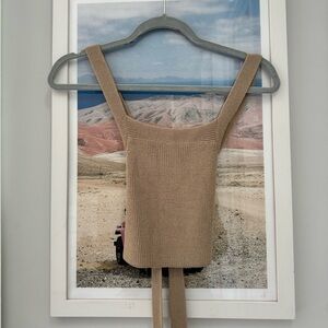 Wilfred knit cross over top